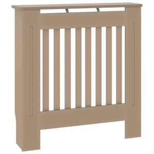vidaXL Cache-Radiateur Marron 78 x 19 x 81,5 cm Bois d'ingénierie
