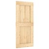 vidaXL Porte coulissante NARVIK 90 x 210 cm (213,5 cm) Naturel et noir