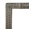 vidaXL Ensemble à manger de jardin 9 pcs coussins gris résine tressée