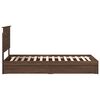 vidaXL Lit de Rangement Ch&ecirc;ne brun 90 x 200 cm Bois d'ing&eacute;nierie
