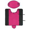 vidaXL Couverture &Eacute;quine Rose et Noir 105 cm Polyester