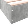 vidaXL Cadre de lit sans matelas gris b&eacute;ton 180x200 cm