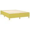 vidaXL Sommier &agrave; lattes de lit et matelas et LED Vert 140x200 cm Tissu