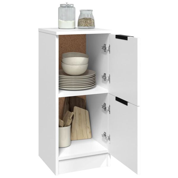 vidaXL Buffet Blanc 30x30x70 cm Bois d'ing&eacute;nierie