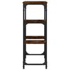 vidaXL Table console ch&ecirc;ne fum&eacute; 89,5x28x76 cm bois d'ing&eacute;nierie