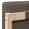vidaXL T&ecirc;te de lit capitonn&eacute;e Marron et Taupe 200 cm Pin massif