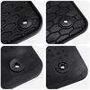 vidaXL Tapis de voiture 4 pcs Noir Caoutchouc