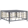 vidaXL Salon de jardin 5 pcs avec coussins anthracite r&eacute;sine tress&eacute;e