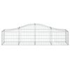 vidaXL Paniers à gabions arqués 14 pcs 200x50x40/60 cm fer galvanisé