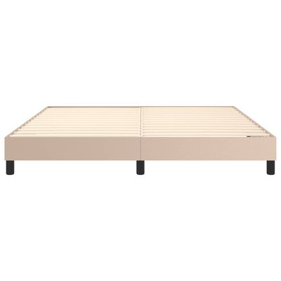 vidaXL Cadre de lit sans matelas cappuccino 180x200 cm similicuir