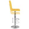 vidaXL Tabouret de bar Jaune moutarde Tissu
