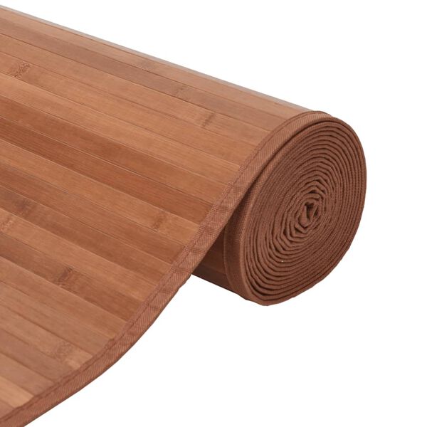 vidaXL Tapis rectangulaire marron 60x300 cm bambou