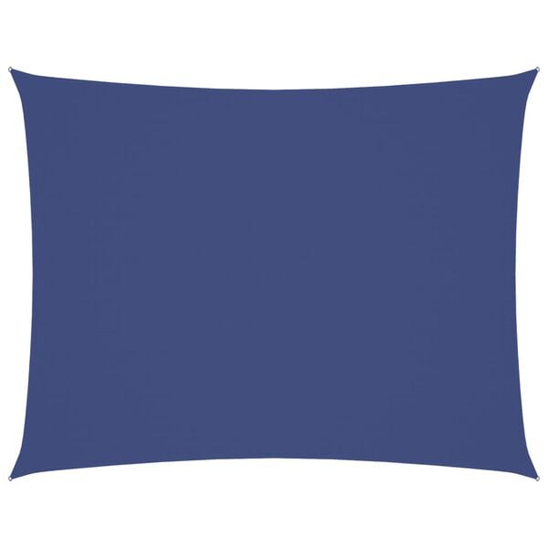 vidaXL Voile de parasol tissu oxford rectangulaire 3x4 m bleu