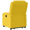 vidaXL Fauteuil inclinable &eacute;lectrique jaune Velours