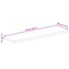 vidaXL Dessus de table 110x30x2,5cm rectangulaire bois massif manguier