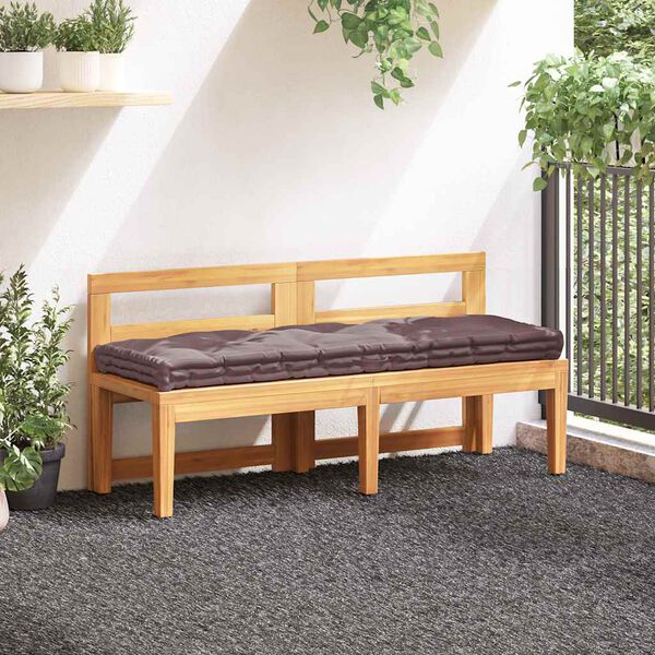 vidaXL Coussin de plancher de palette Coton 120x40x7 cm Taupe