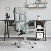 vidaXL Fauteuil inclinable de bureau Gris fonc&eacute; Tissu