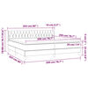 vidaXL Sommier &agrave; lattes de lit avec matelas Marron fonc&eacute; 200x200 cm