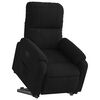 vidaXL Fauteuil inclinable noir tissu microfibre