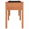 vidaXL Jardini&egrave;re avec doublure marron 203x53x76 cm bois massif sapin