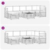 vidaXL Ensembles de canap&eacute;s avec coussin 8 pcs Naturel et Anthracite