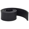 vidaXL Bordure en caoutchouc de chasse-neige noir 180x10x1 cm