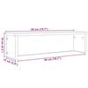 VidaXL &Eacute;tag&egrave;res de cuisine empilables 2 pcs noir 50x15x16 cm