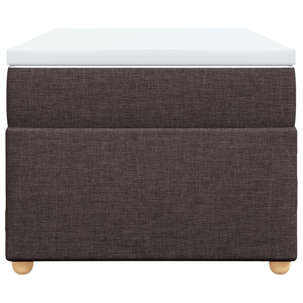 vidaXL Sommier &agrave; lattes de lit avec matelas Marron fonc&eacute; 90x200 cm