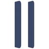 vidaXL T&ecirc;te de lit avec oreilles Bleu 163x16x118/128 cm Tissu