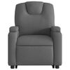 vidaXL Fauteuil de massage inclinable Gris fonc&eacute; Tissu