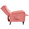 vidaXL Fauteuil inclinable Rose Velours