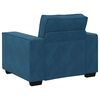 vidaXL Ensemble de canap&eacute;s 3 pcs avec coussins Bleu Velours