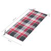vidaXL Banc de jardin empilable et coussin 128,5cm Bois de teck massif