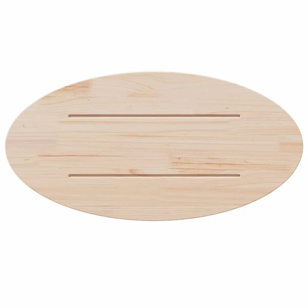vidaXL Dessus de table 60x30x2,5 cm bois de pin massif ovale