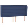 vidaXL Sommier &agrave; lattes de lit avec matelas Bleu 200x200 cm Tissu