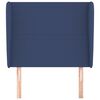 vidaXL T&ecirc;te de lit avec oreilles Bleu 83x23x118/128 cm Tissu