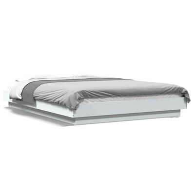 vidaXL Cadre de lit sans matelas blanc 120x190 cm