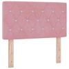 vidaXL Lit &agrave; ressorts avec matelas Rose 200 x 80 cm Velours