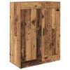 vidaXL Haut Armoire avec tiroir 2 pcs Bois ancien Bois d'ing&eacute;nierie