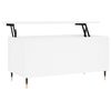 vidaXL Table basse Blanc 90x44,5x45 cm Bois d'ing&eacute;nierie