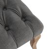 vidaXL Chaises &agrave; manger lot de 4 gris tissu &agrave; l'aspect de lin