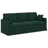 vidaXL Canap&eacute; Vert fonc&eacute;