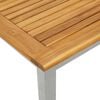vidaXL Table de jardin Naturel et gris 45 x 45 x 38 cm
