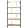 vidaXL Biblioth&egrave;que 5 niveaux ch&ecirc;ne sonoma 76x32x158 cm