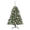 vidaXL Sapin de No&euml;l artificiel Vert 120 cm PVC, plastique et acier
