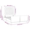 vidaXL Cadre de lit sans matelas bleu 120x200 cm tissu