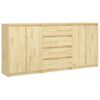 vidaXL Armoires lat&eacute;rales 3 pcs Bois de pin massif