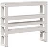 vidaXL Cadre de lit sans matelas blanc 100x200 cm bois de pin massif