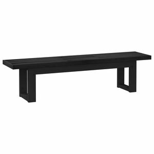 vidaXL Banc de salle &agrave; manger NOAIN 180 x 41 x 45 cm Pin massif Noir