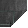 vidaXL Membrane anti-mauvaises herbes noir 0,5x150 m PP